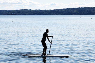 Stand up paddle boarder