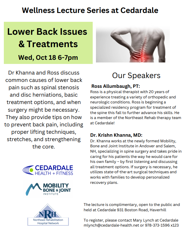 Wellness Lecture Series | Mobility Bone and Joint
