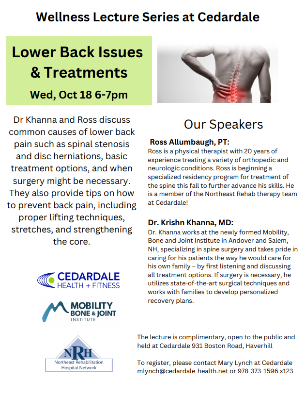 Lumbar Spinal Stenosis  Columbia Orthopaedic Group